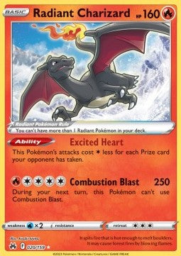NM - Crown Zenith - Radian Charizard