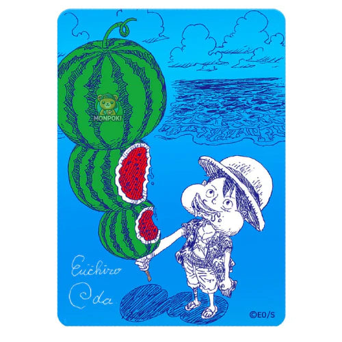 One Piece Luffy Natsukomi 2026 Meta-Kira Promo Card (Japans) Watermelon