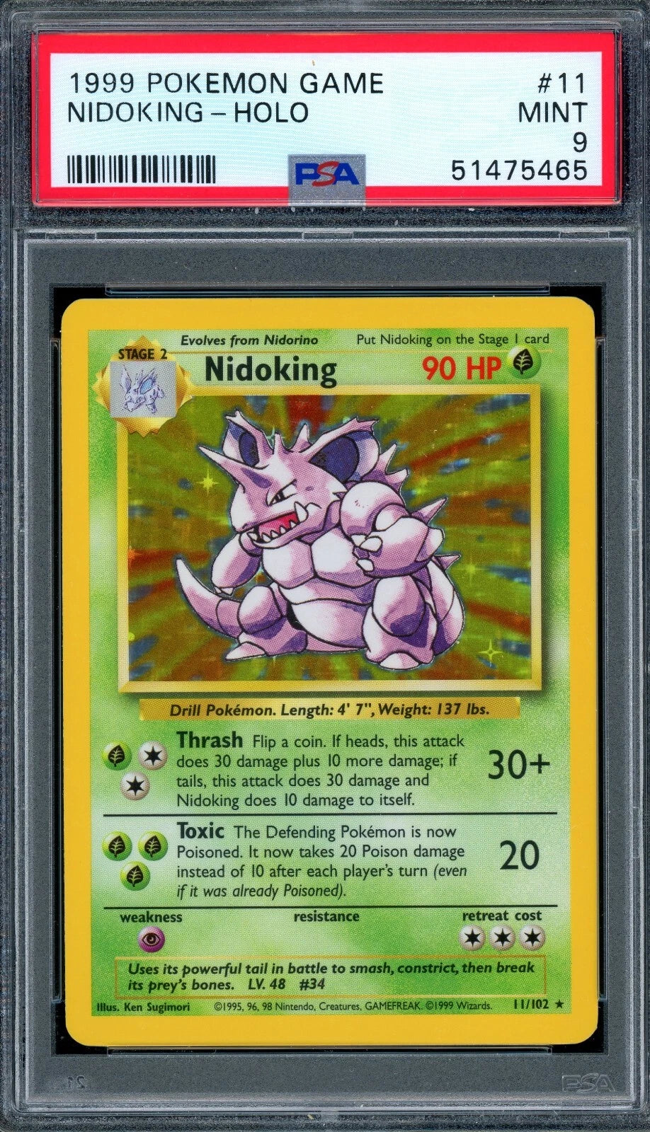 PSA9 - Base - Nidoking Holo (1999)